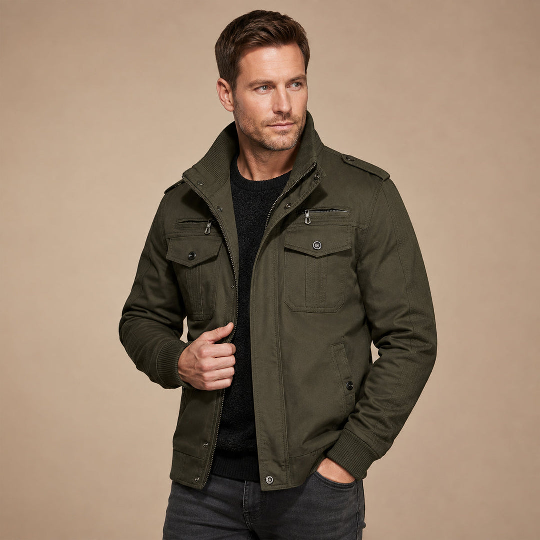 The Fairfax Men's Fleece Lined Warm Bomber Jacket