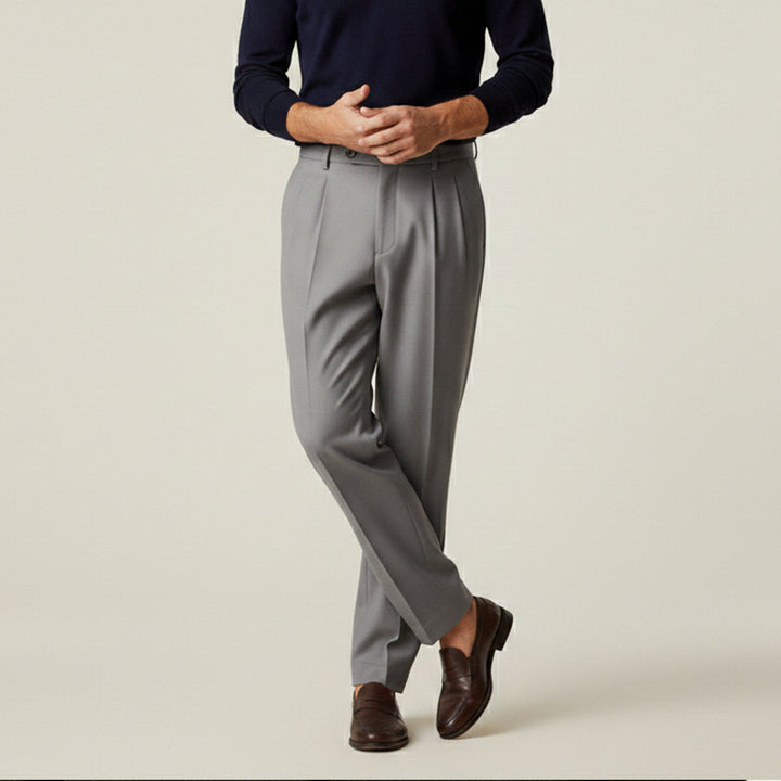 The Bologna Men’s Loose Fit Lightweight Linen Summer Pants