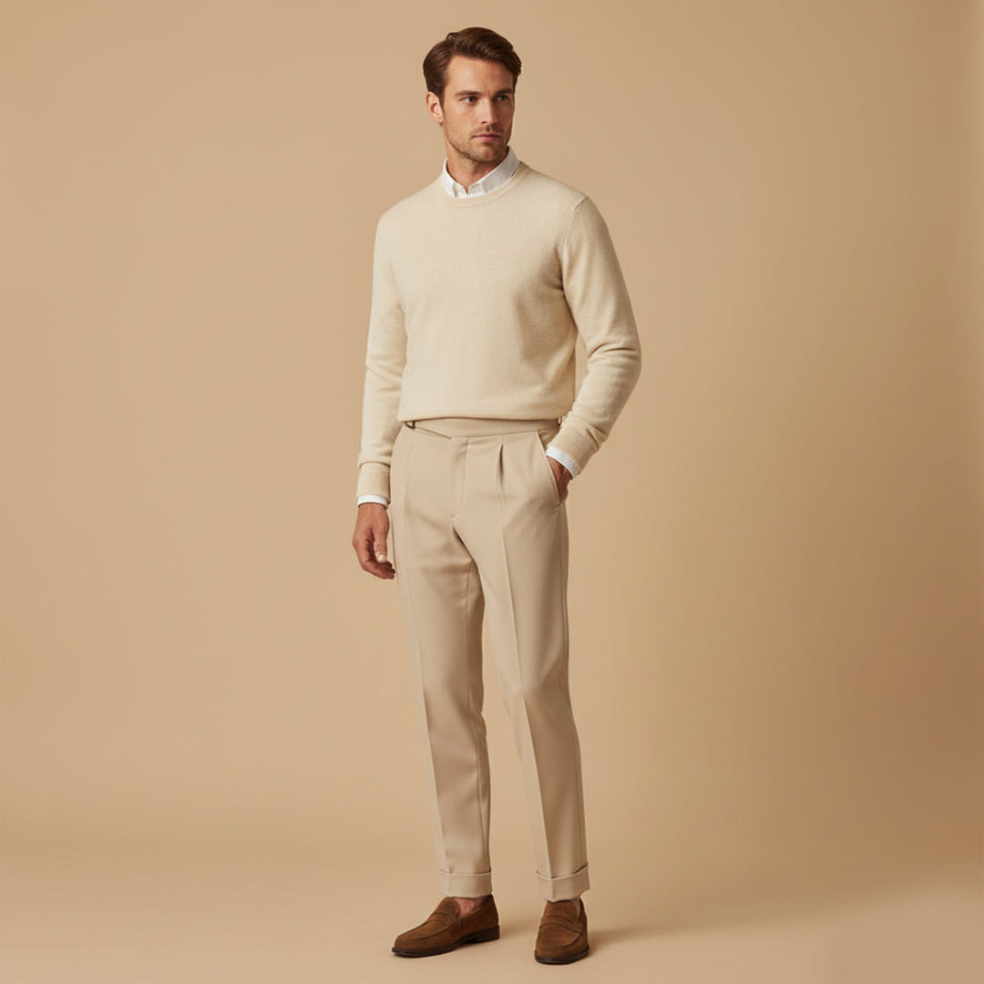 The Monaco Tailored Pants– Men’s High Waisted Pleated Pants