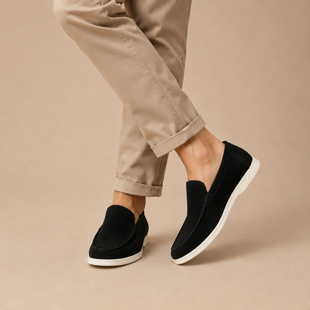 The Lorne Men’s Lightweight Casual Suede Slip On Loafers