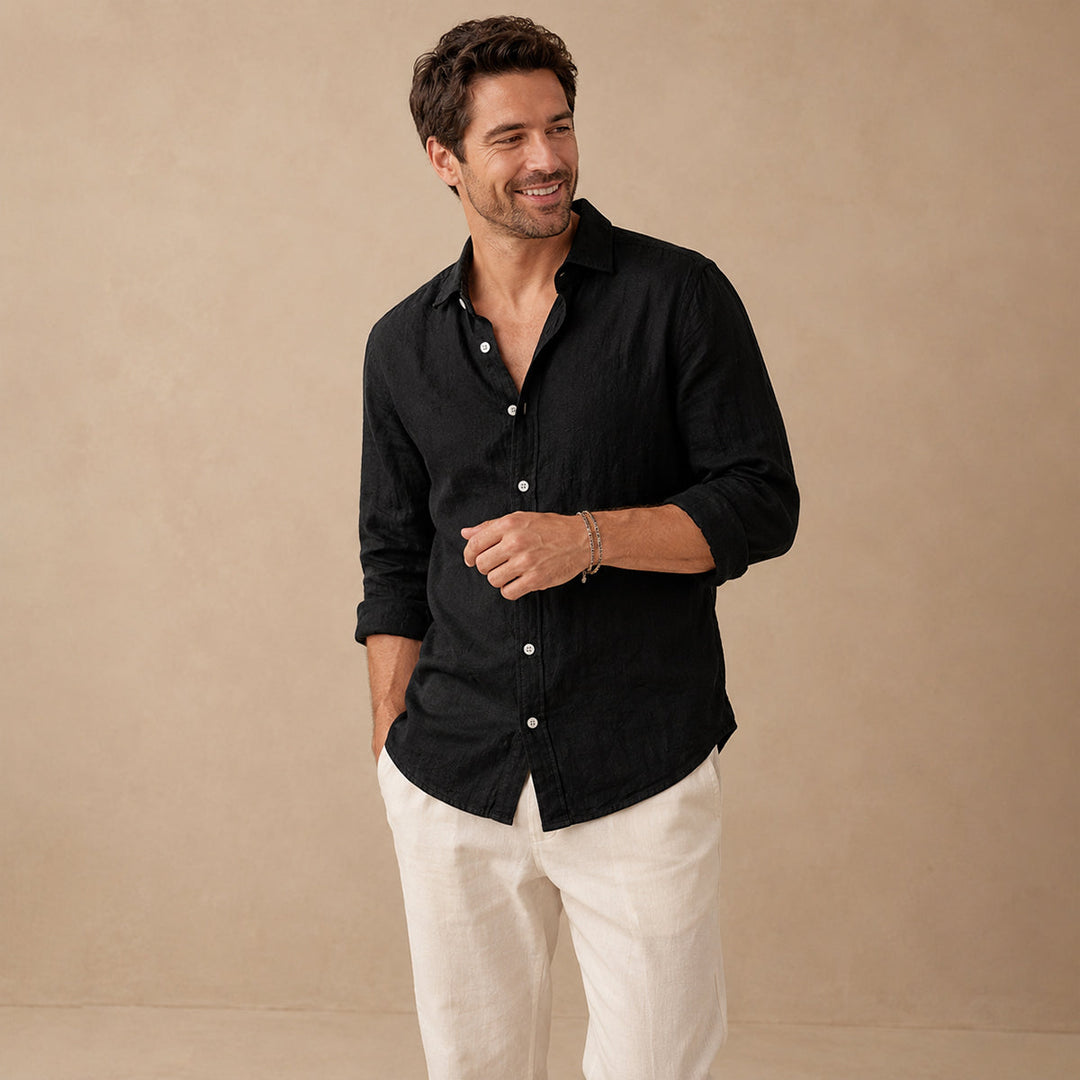 The Glenfield Men’s Linen Casual Shirt