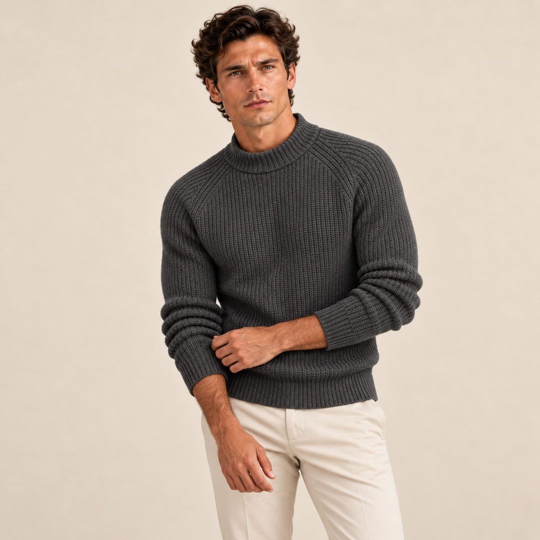 The Ely 100% Cashmere Crewneck for Men
