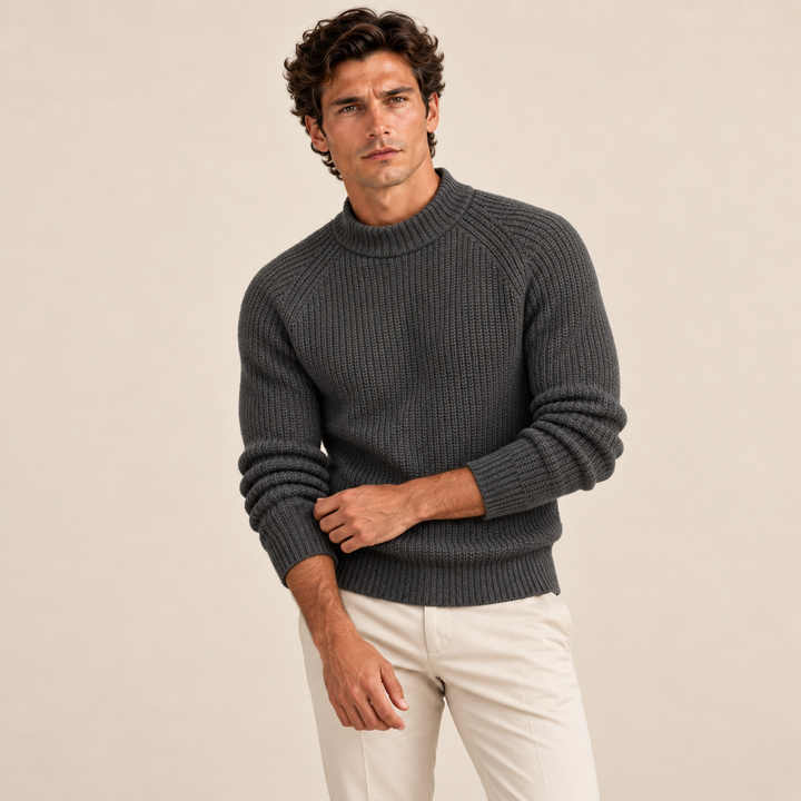 The Ely 100% Cashmere Crewneck for Men