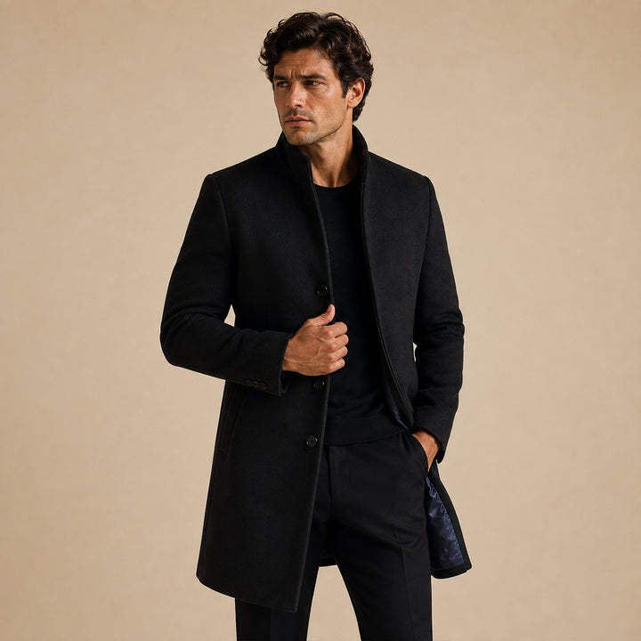 Men's Classic Wool Business Overcoat
