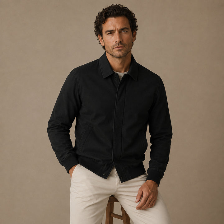 The Princeton Men’s Slim Fit Lightweight Casual Zip Jacket