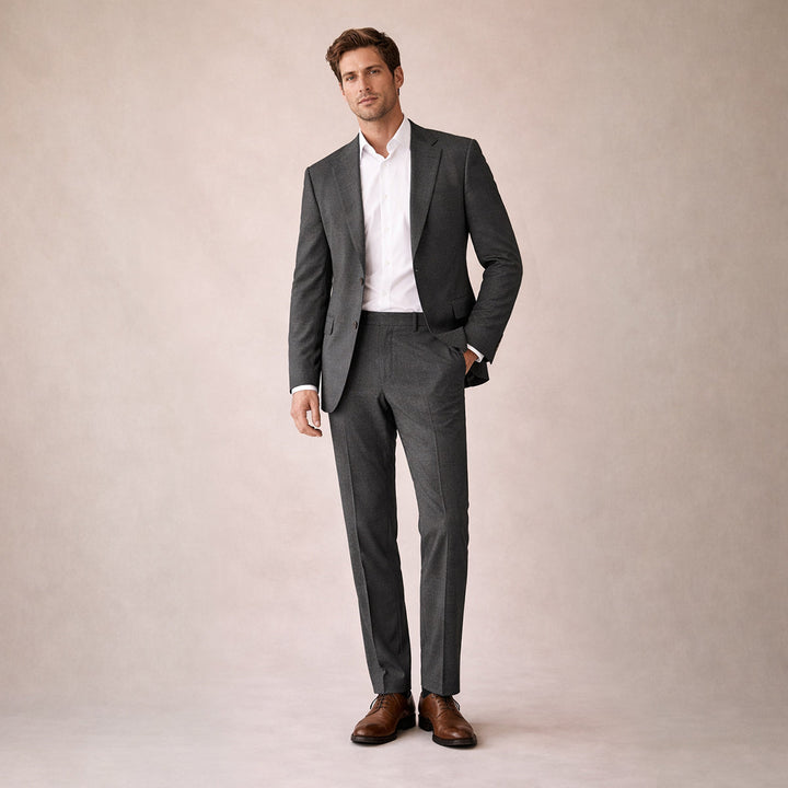 The Ashford Ridge Men’s Elegant Linen Wedding Suit – 2 Piece Single Breasted Set