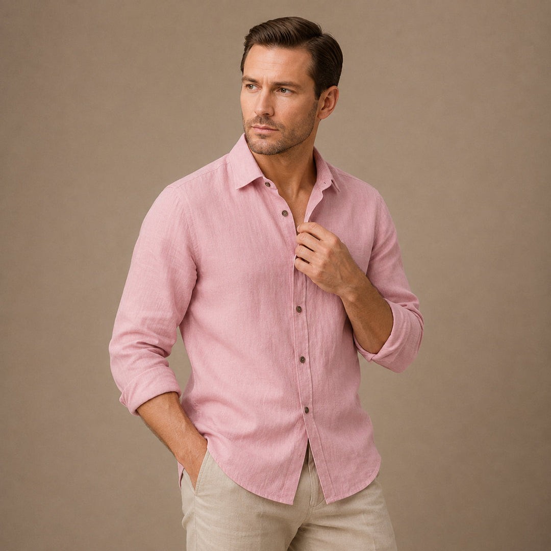 The Zurich Vintage Long Sleeve Cotton Shirt for Men