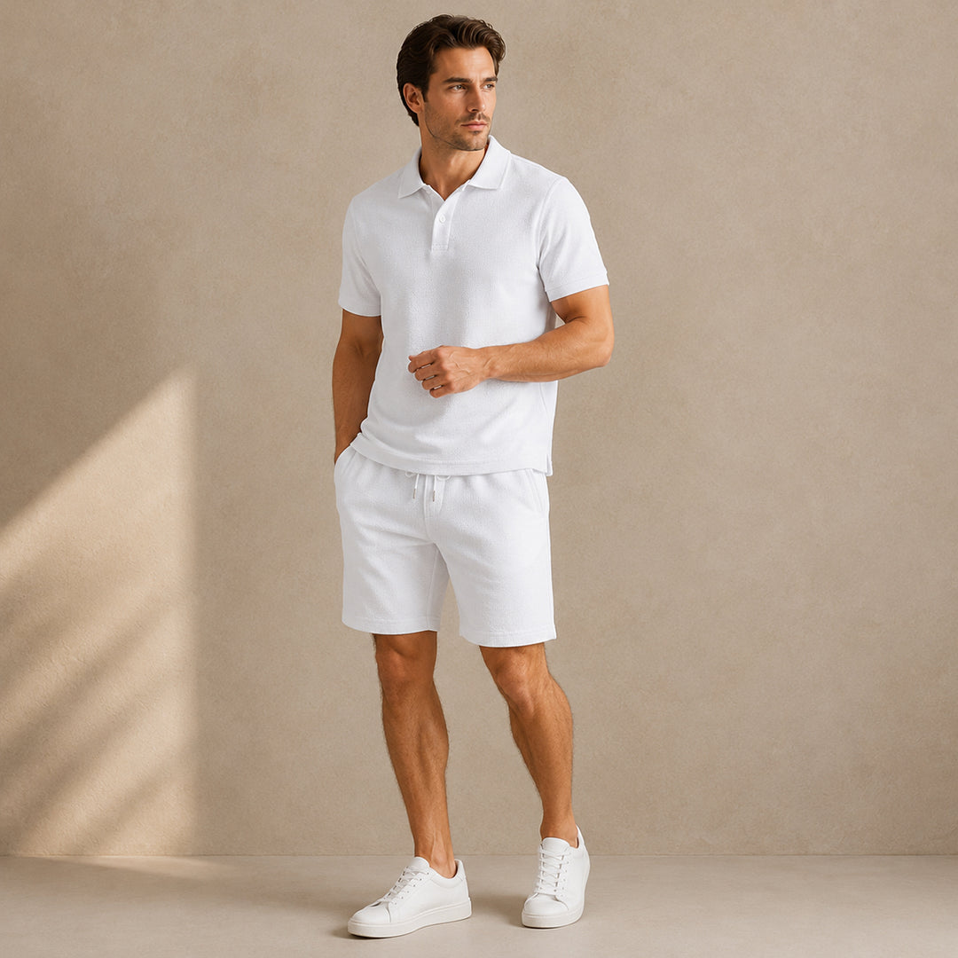 The Ashwood Creek Men’s Casual Co Ord Set –  Shirt & Shorts