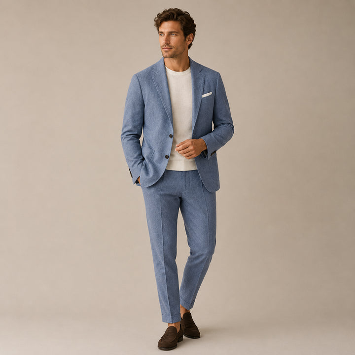 Men’s Slim Fit Set – Two Piece Business Wedding Suit