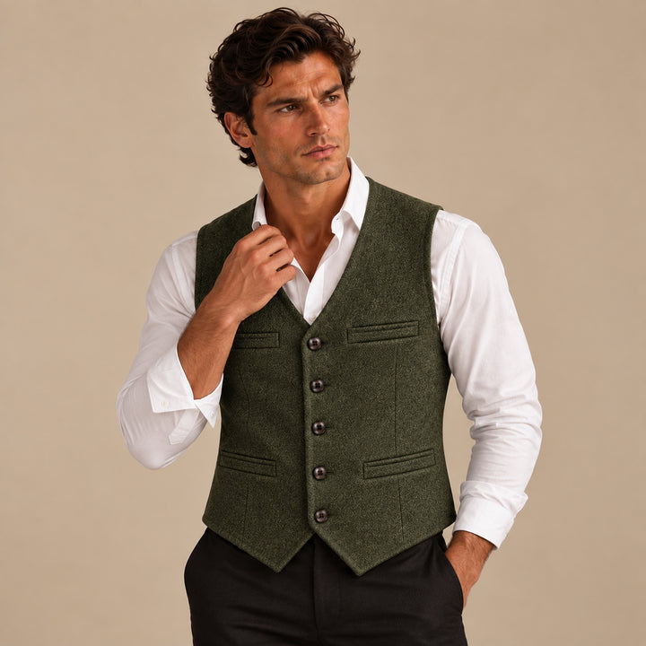 The St. Andrews Men's Elegant Button Up Vintage Vest