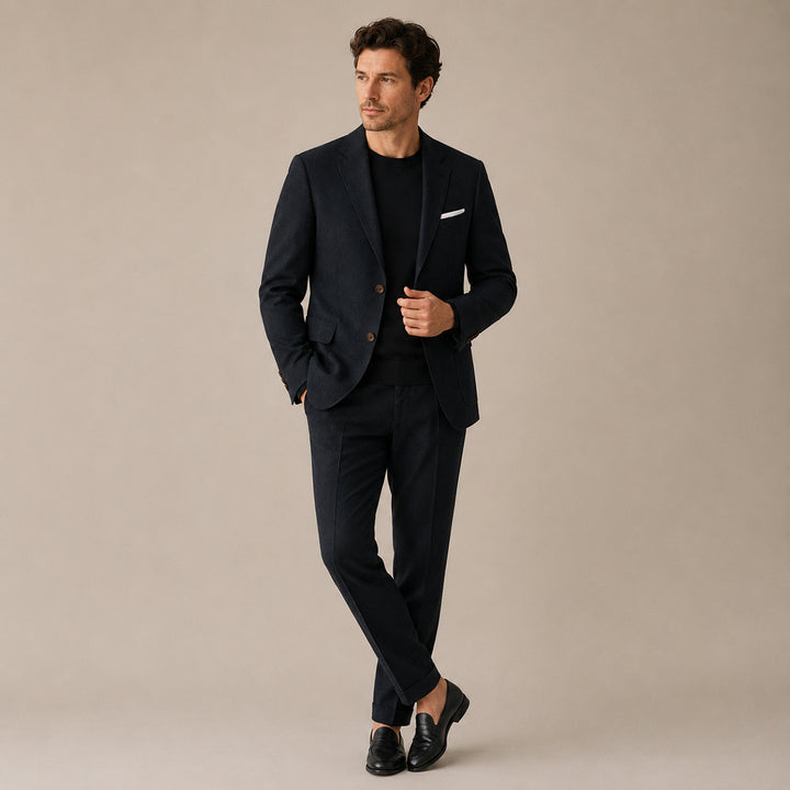Men’s Slim Fit Set – Two Piece Business Wedding Suit
