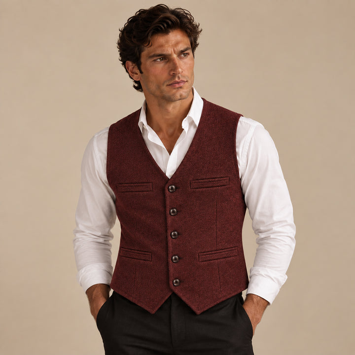 The St. Andrews Men's Elegant Button Up Vintage Vest