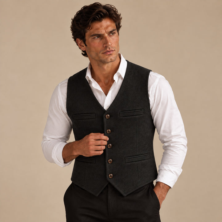The St. Andrews Men's Elegant Button Up Vintage Vest