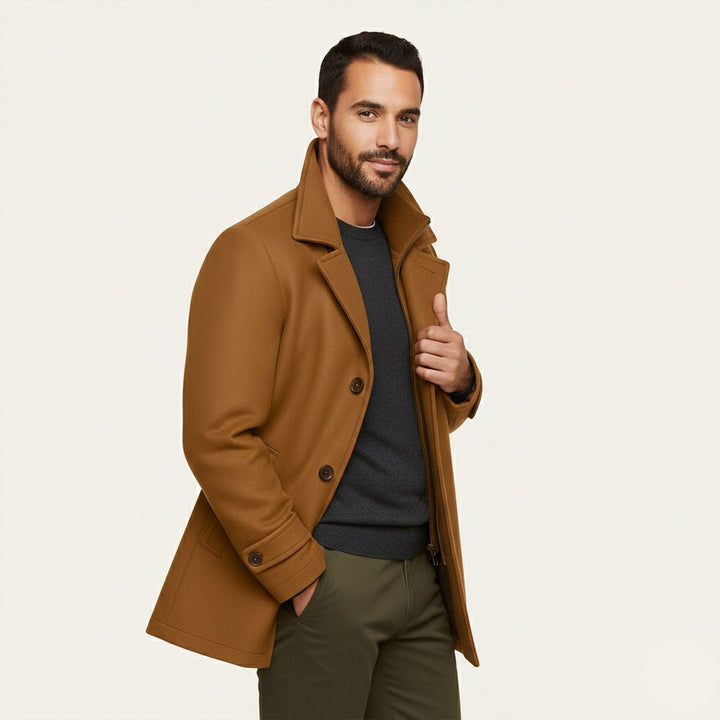 The Danforth Men’s Waterproof Casual Long Jacket with Adjustable Cuffs