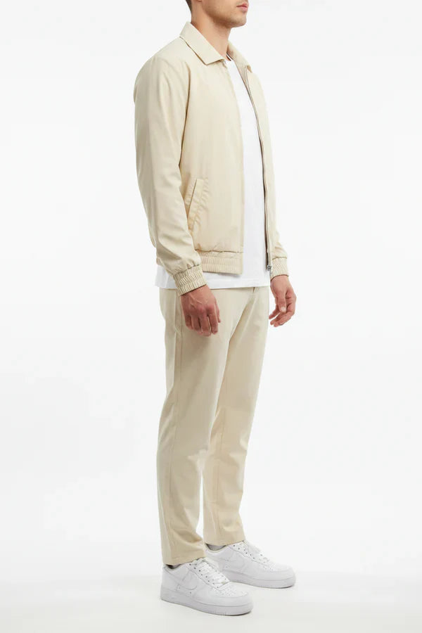 The Reno Men's Premium Tech Tracksuit Set - Beige
