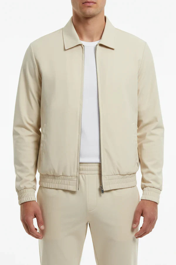 The Reno Men's Premium Tech Tracksuit Set - Beige