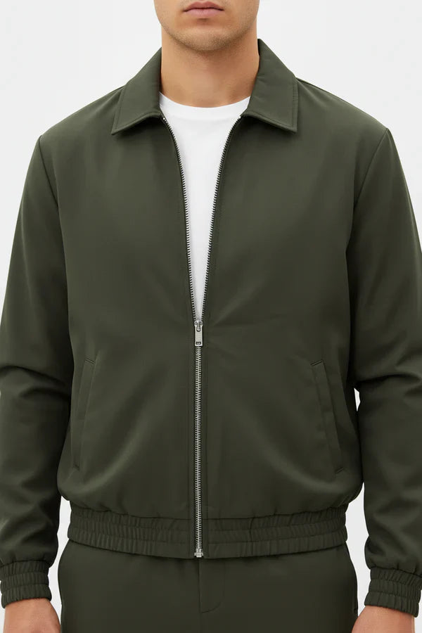 The Reno Men's Premium Tech Tracksuit Set - Army Green