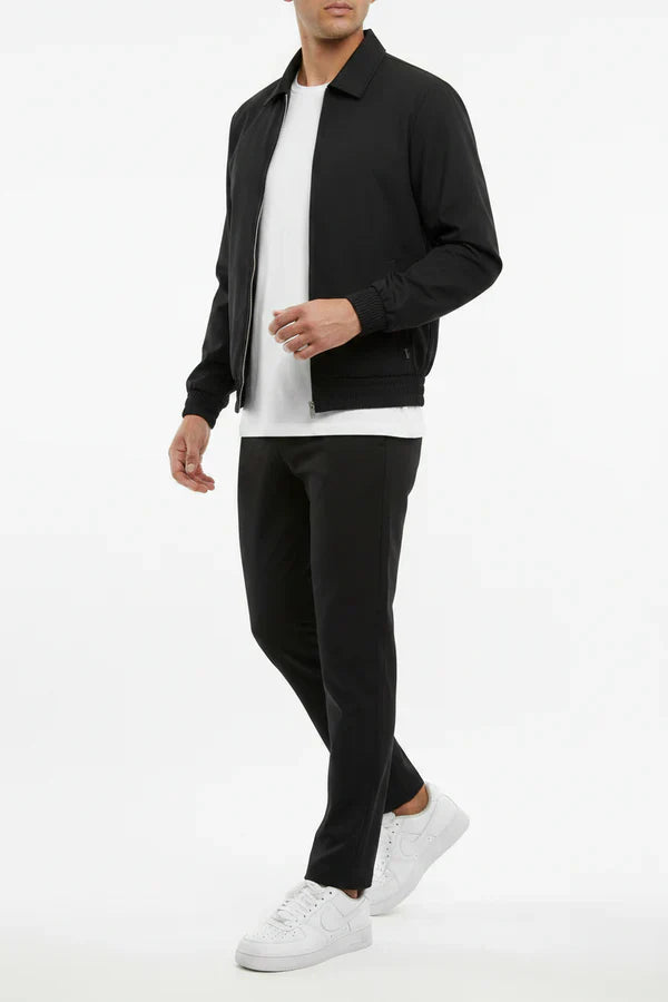 The Reno Men's Premium Tech Tracksuit Set - Black