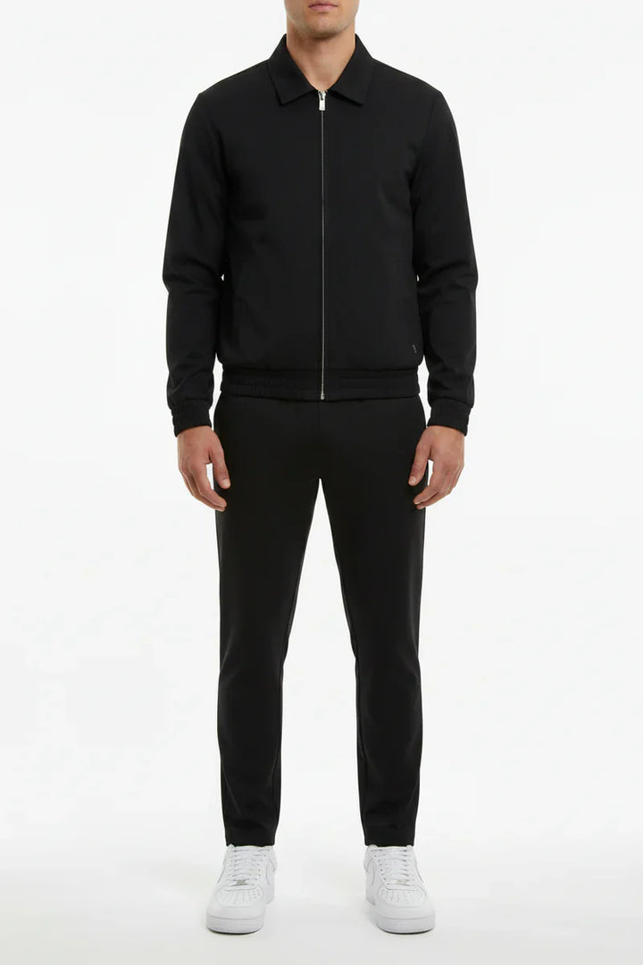 The Reno Men's Premium Tech Tracksuit Set - Black