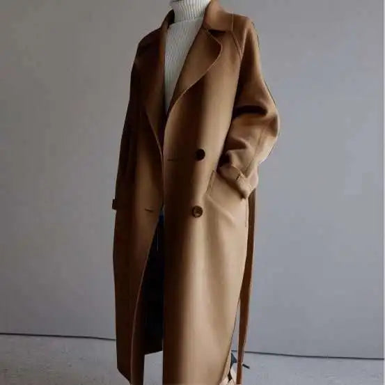Women's Longline Wool Blend Coat