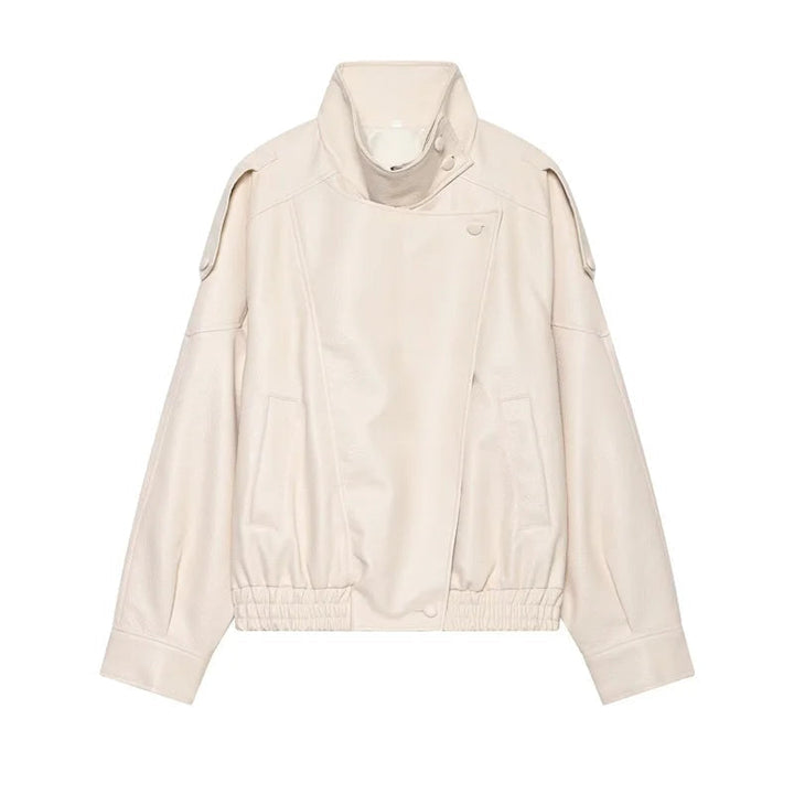 Women's Classic High Collar Bomber Jacket