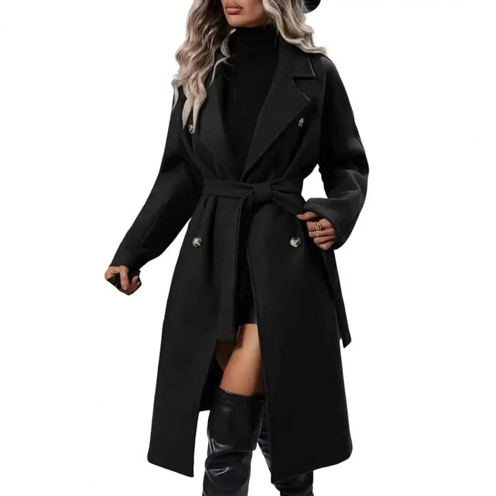 Women's Double Breasted Belted Trench Coat