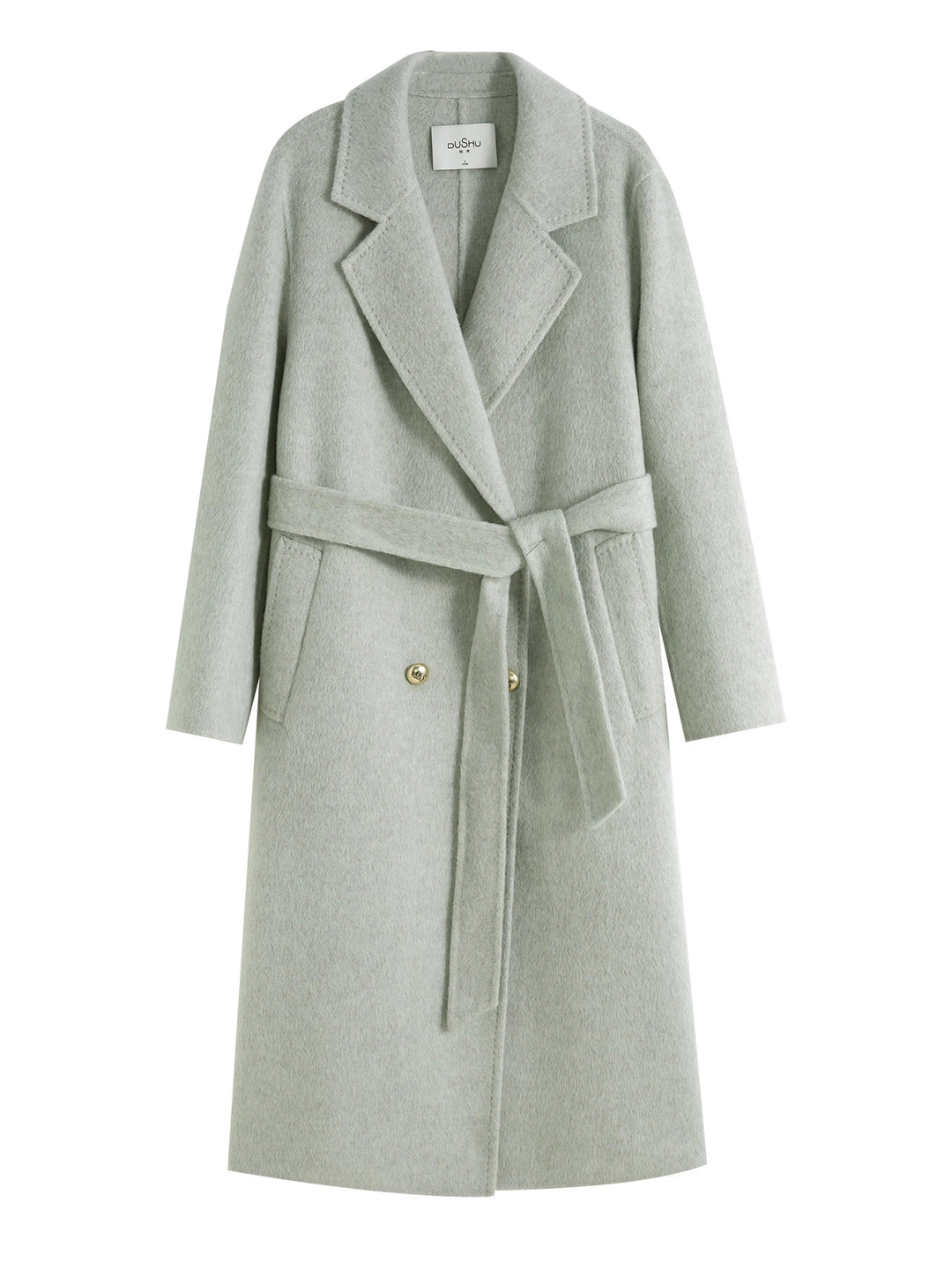 Women's Longline Double Breasted Wool Blend Coat