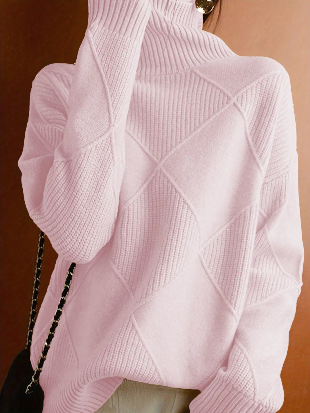 Women's High Neck Knit Sweater
