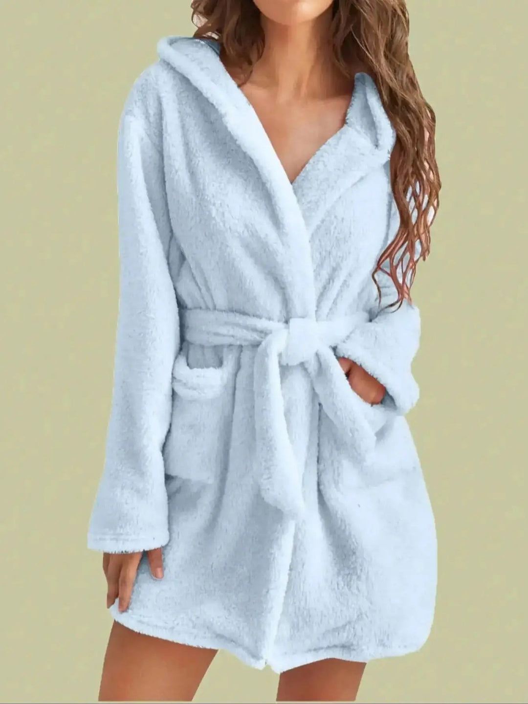 Women's Fleece Robe with Hood