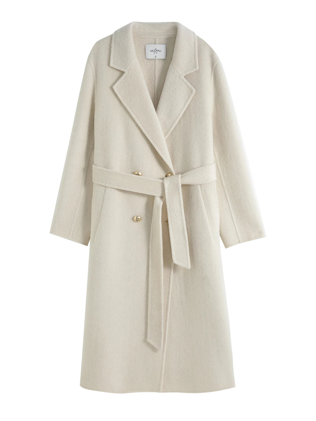 Women's Longline Double Breasted Wool Blend Coat