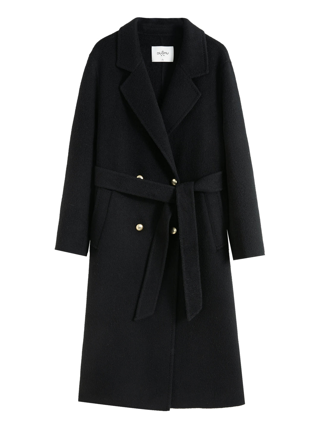 Women's Longline Double Breasted Wool Blend Coat