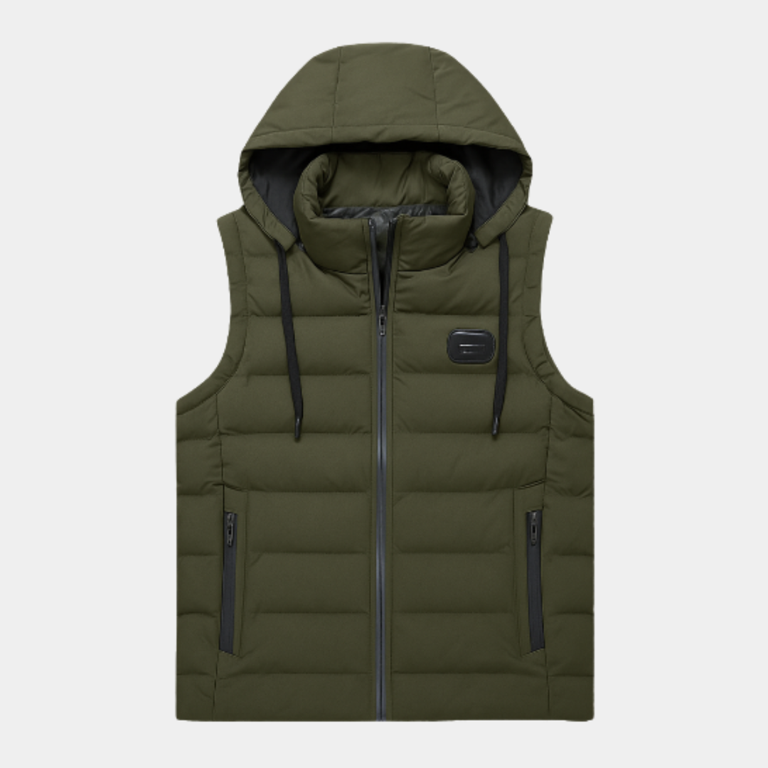 The Winslow Men’s Lightweight Puffer Quilted Vest with Hood