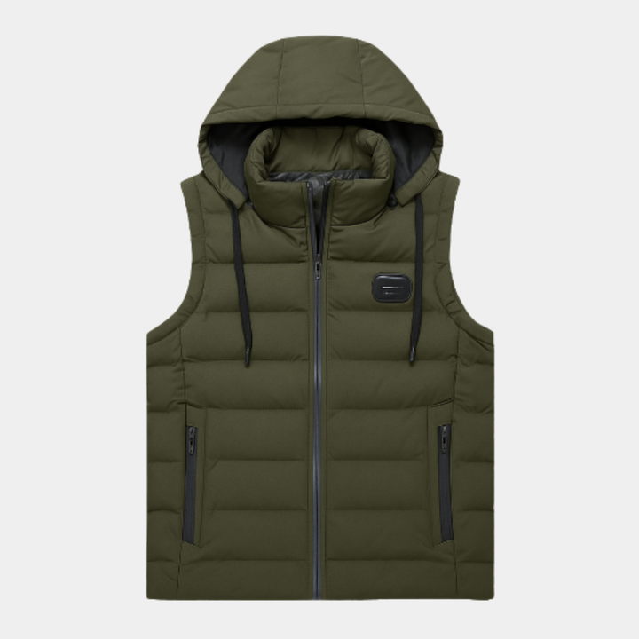 The Winslow Men’s Lightweight Puffer Quilted Vest with Hood