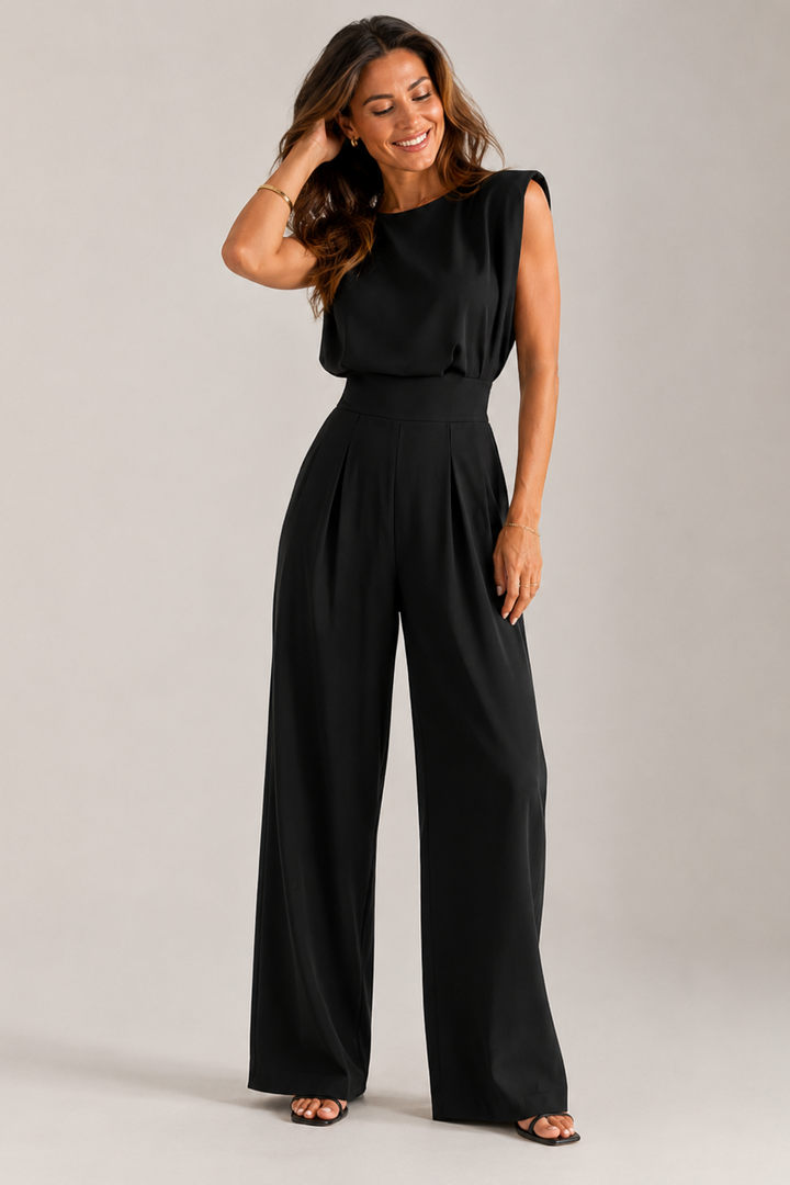 Women's Wide Leg Jumpsuit with Pockets
